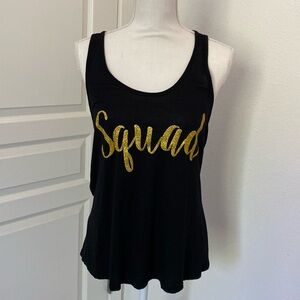 Squad 🌸3/$20 racer-back tank top tshirt, size L